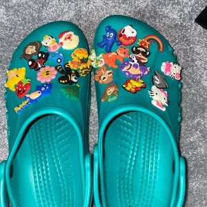 Classic clog teal crocs!